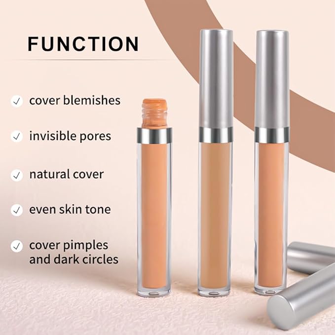 Kaely 2Pcs Hydrating Concealer Wand,Full Coverage Liquid under