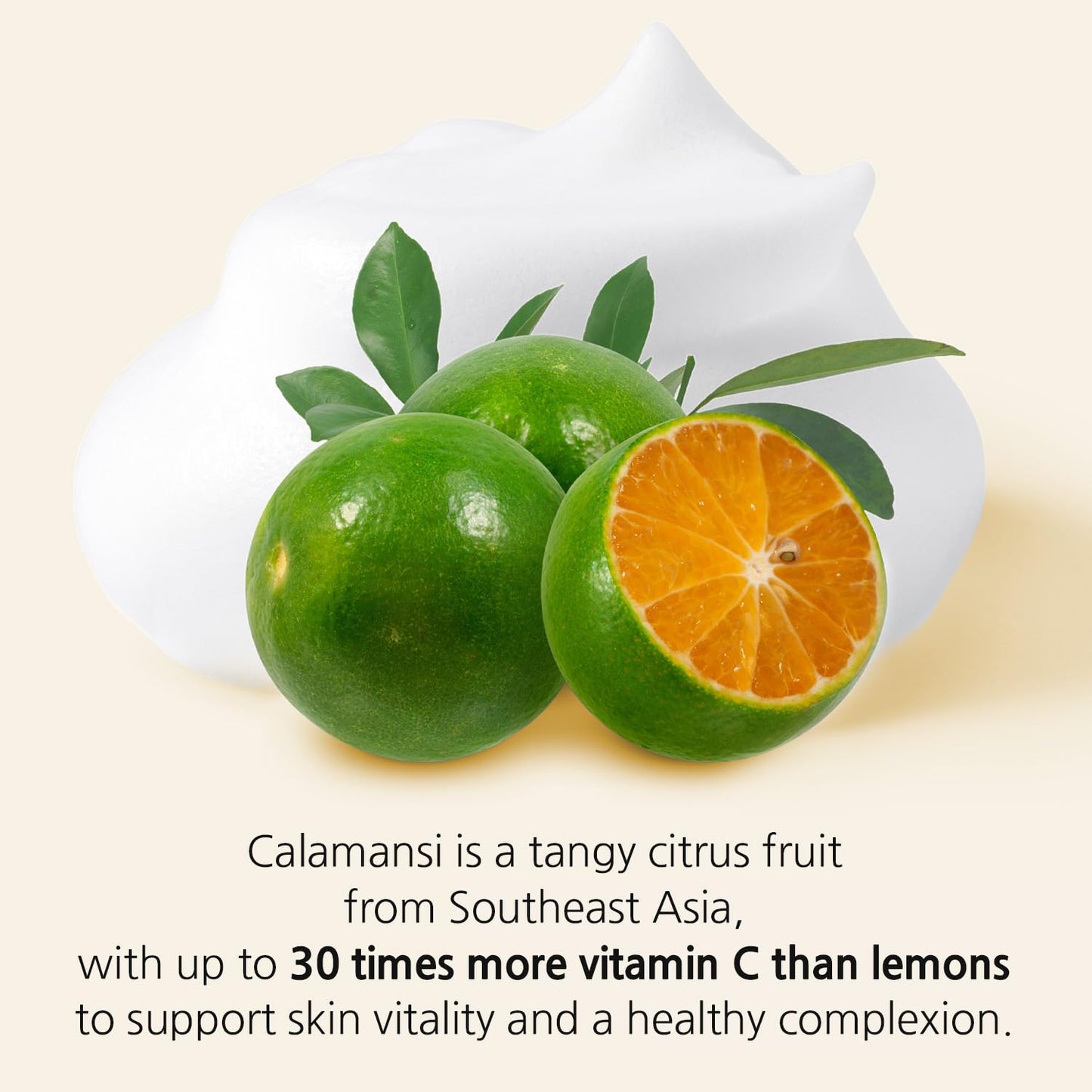 eyeNlip Calamansi Vita Cleansing Foam 4.23 fl oz - Revitalizing Cleanser with Calamansi Extract, Centella & Hyaluronic Acid for Gentle Daily Care, Korean Skincare