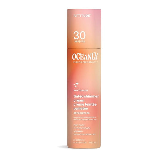 ATTITUDE Oceanly Tinted Shimmer Face Cream Stick with