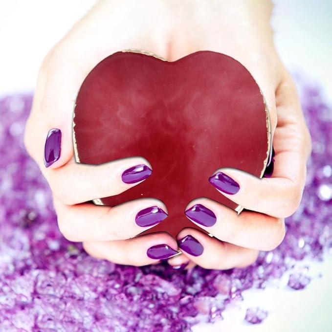 AKOAK 1 Pack Nail Heart Shape Resin Palette