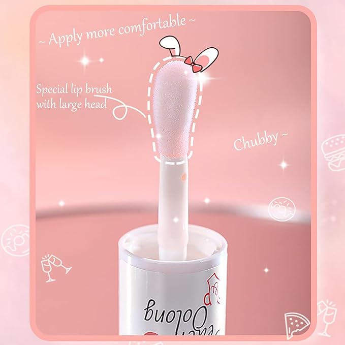 2Pcs Crystal Jelly Lip Oil Big Oil,