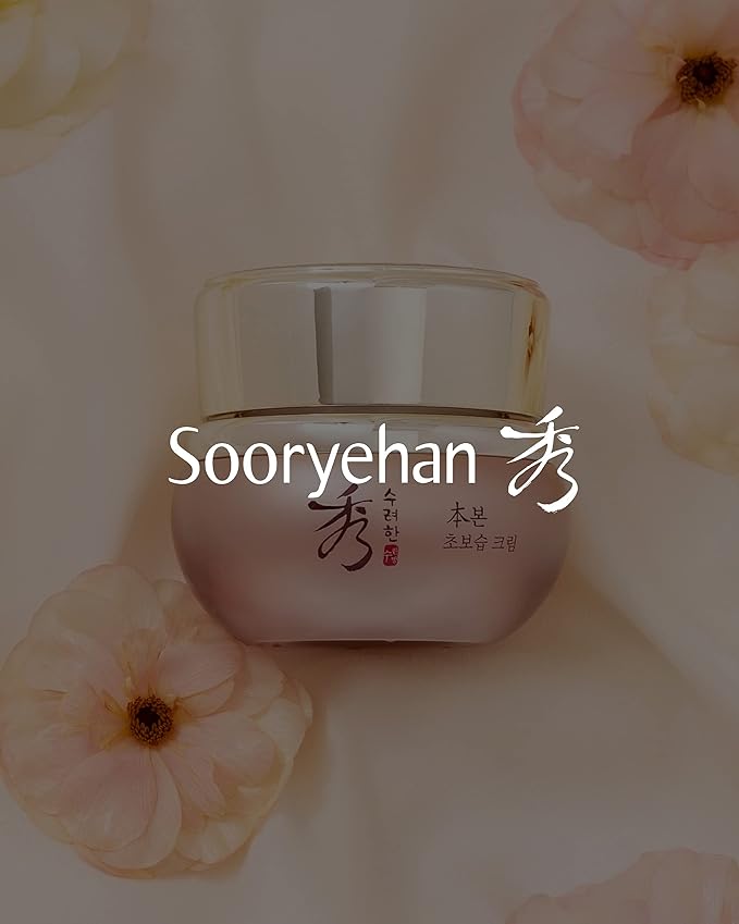 Sooryehan BON Extra Moisture Cream (1.7fl oz) - Premium Skin Moisturizer for Skin Barrier Night Repair by LG Beauty. Red Ginseng.
