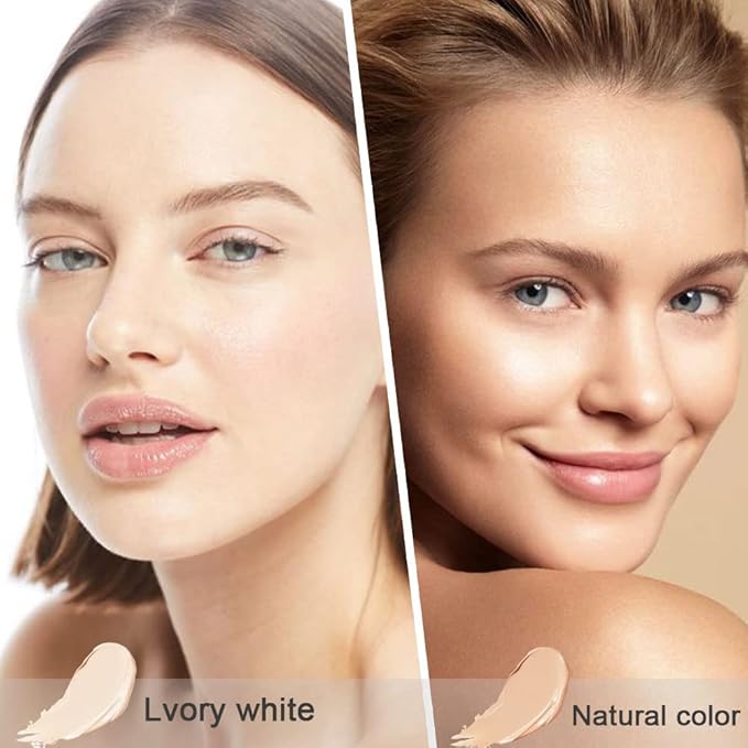 2pcs Tri-color Face Concealer Contour Palette With Brush Light