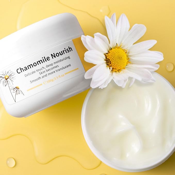 Calm Skin Chamomile Moisturizer Cream,Hydrating, Redness Relief Face Moisturizer Lotion w Chamomile,For Dry, Oily, Sensitive Skin,Wrinkles & Fine Lines