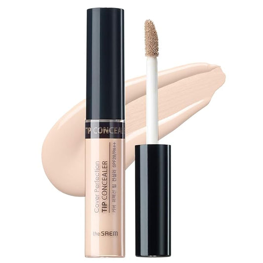 THE SAEM Cover Perfection Tip Concealer, Liquid Multi-Use Clear Beige) 0.2 fl.oz