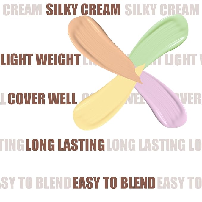 Color Correcting Concealer Cream Full Coverage Professional Makeup