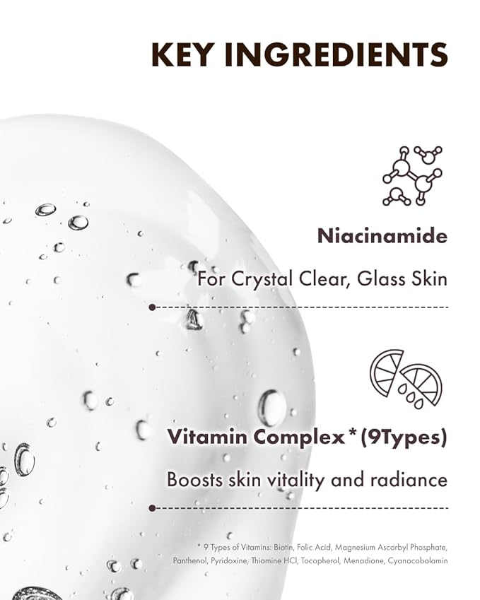 IT’S SKIN Dr.Savers Vita Glow Serum 1.01 fl.oz, Glow Face Serum with Niacinamide and Vitamins, Crystal Clear, Lightweight Watery Texture for Even Skintone, Radiance Boost Korean Skincare