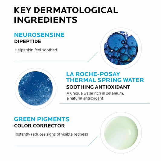 La Roche-Posay Toleriane Rosaliac AR Visible Redness Reducing Cream, Color Correcting Face Cream for Sensitive Skin with Green Pigments, Soothing and Hydrating
