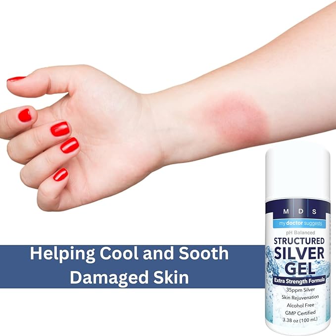 Colloidal Silver Gel Extra Strength - 35ppm Activated Colloidal Silver Gel for Maximum Potency - Made in USA - Structured Formula in a Convenient 2 Pack