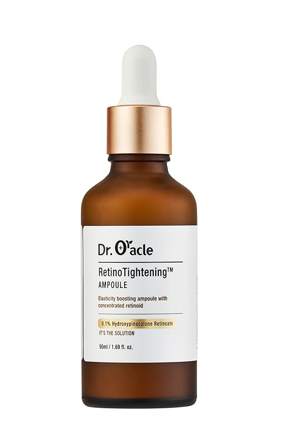 DR. ORACLE Retino Tightening Ampoule – Anti-Aging Retinol Serum for Wrinkles, Fine Lines & Firming, Gentle Retinoid (HPR) for Sensitive Skin, Korean Skincare, Dermatologist Tested,1.69 fl.oz