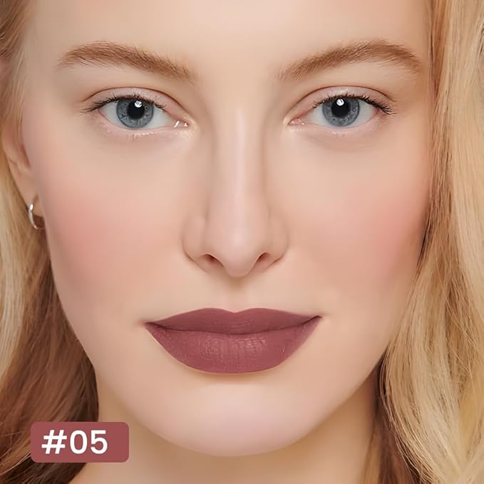 12 Colors lip liner pencils, Modern Classic Lip Liner, Lip Liner Pigmented Vegan Matte, Lasting Finish Lip Liner, Luxurious Creamy Long Lasting Lip Liner, Prevents Feathering and Fading, (05)