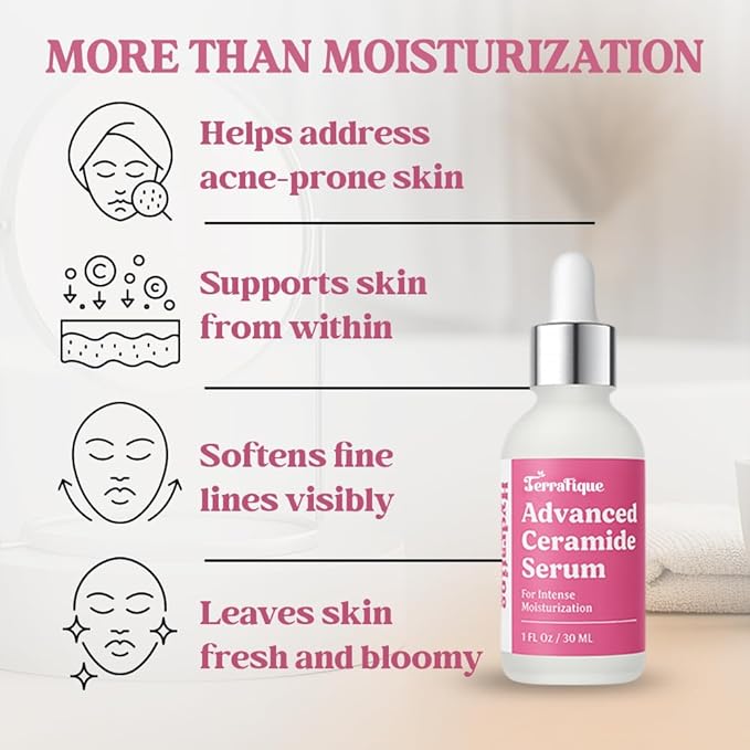 Ceramide Serum for Face - Hydrating Face Serum for Women - Anti Aging - Ceramide Barrier Repair with Centella, Vitamin A C E - Anti Aging Serums for Dry Sensitive Skin - 1 Fl Oz - 2 Pack