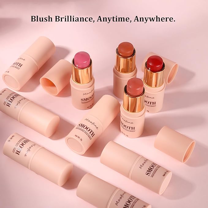 Blush for Cheeks - Buildable Cream Blush, 3-in-1 Citrus #5)