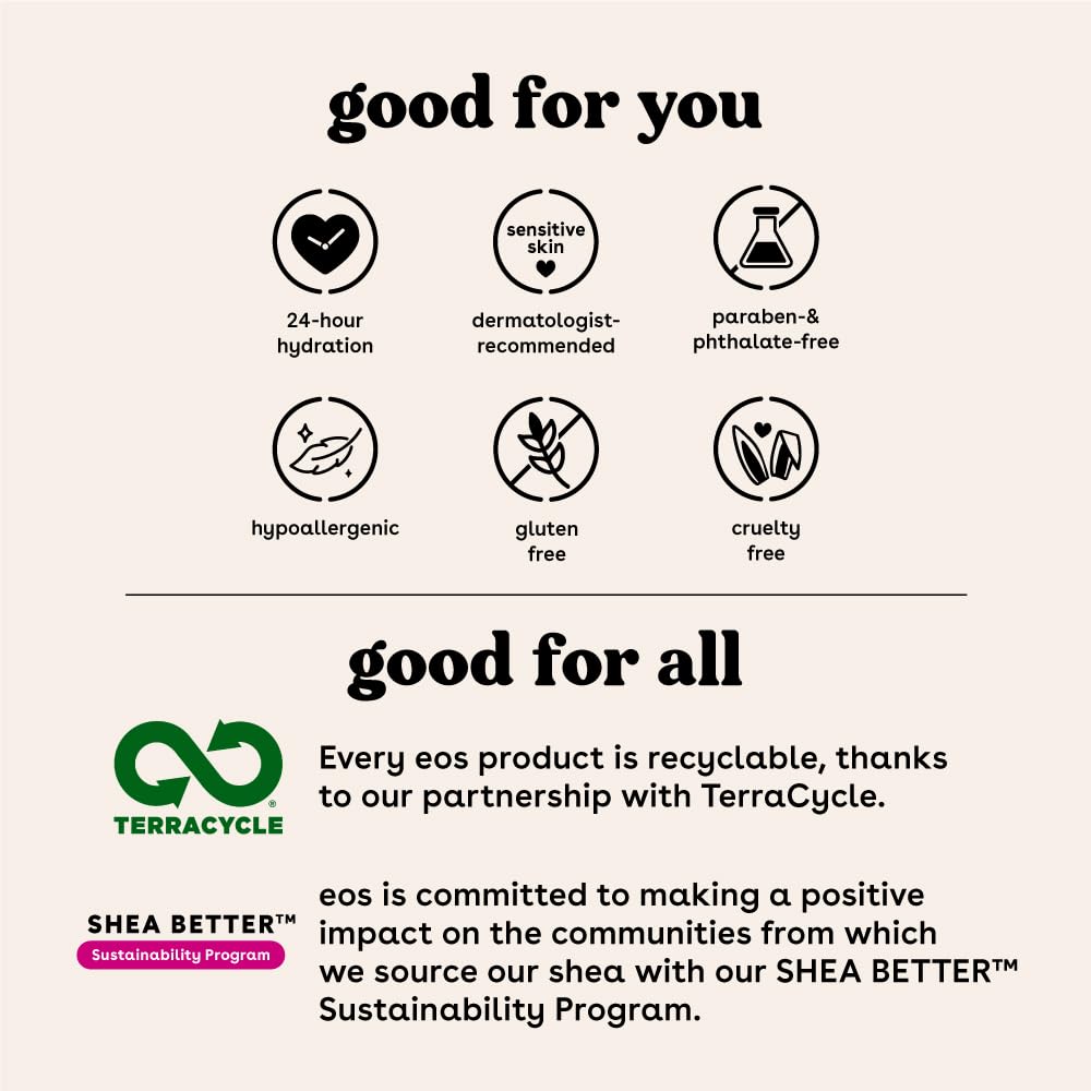 eos 24H Moisture Super Balm- Watermelon Frosé, Lip Mask, Day or Night Lip Treatment, Made for Sensitive Skin, 0.35 fl oz (Pack of 2)