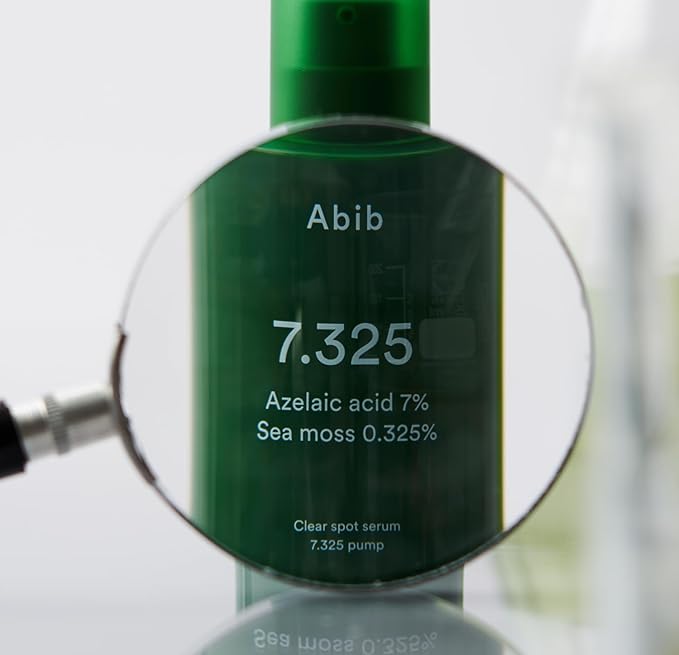 Abib Clear spot serum 7.325 pump with Seamoss Extract, Azelaic Acid, Succinic Acid 1.01 fl oz, 30 mL