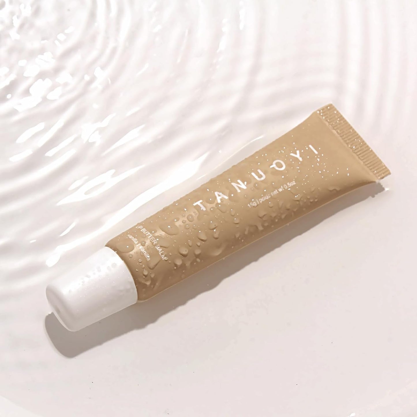 Summer Lip Butter Balm - Conditioning Lip Mask and Lip Balm for Instant Moisture, Shine and Hydration,Dry Cracked Lips - Sheer-Tinted, Soothing Lip Care - Vanilla (0.5 Oz)