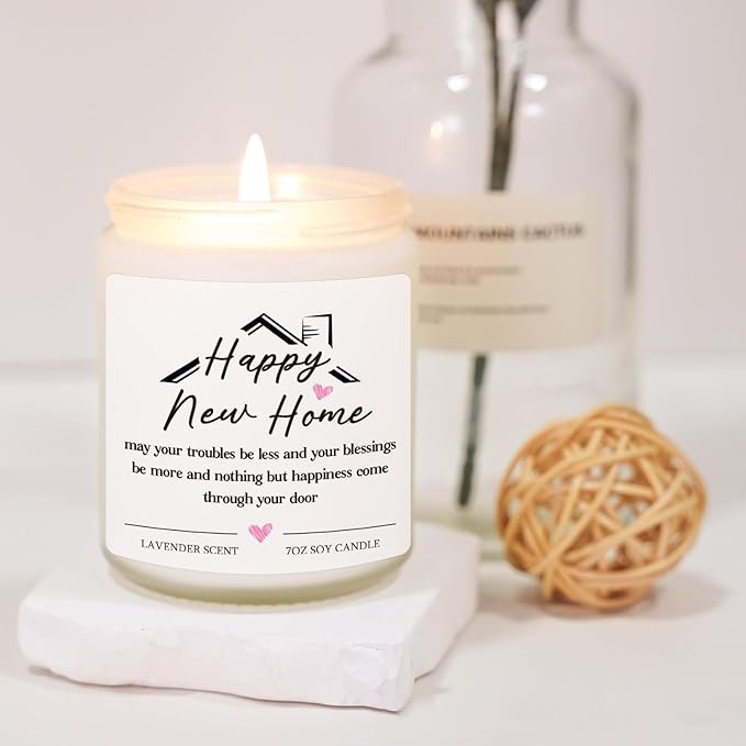 House Warming Gifts New Home Housewarming Gifts for Women Men Friend New Home Gift Ideas Cool New Homeowner Gift House Warming Apartment Party Decor Closing Presents for Home Buyers Scented Candle