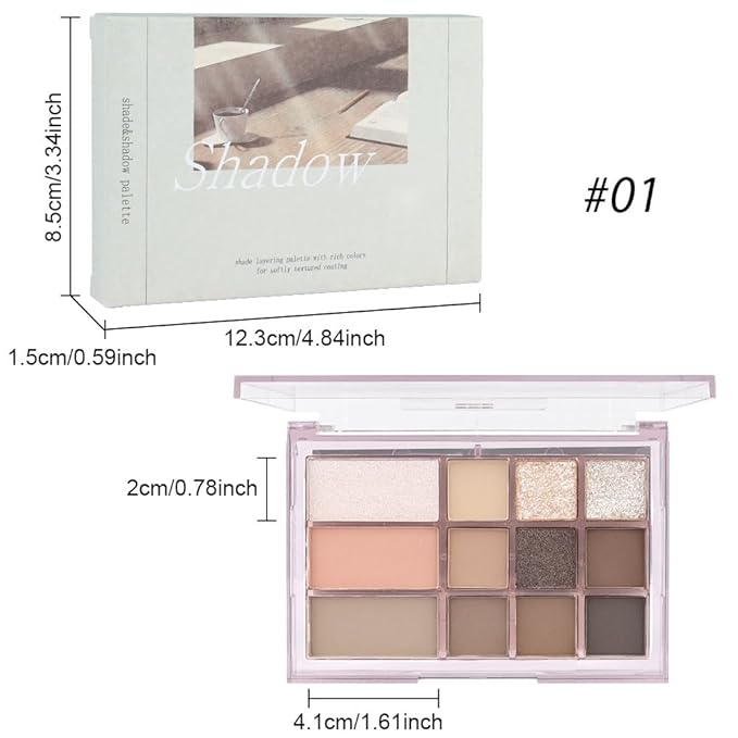 12 Girds Colorful Matte Shimmer Eyeshadow Palette