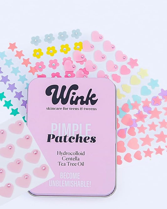 Hydrocolloid Natural Pimple Patches, 120-Count (Exclusive Gem/Bling Acne Stickers) Gentle Tea Tree & Centella For Face Skincare - Star, Heart, Flower And Cloud Shapes, Teen Tween Girl Facial Treatment