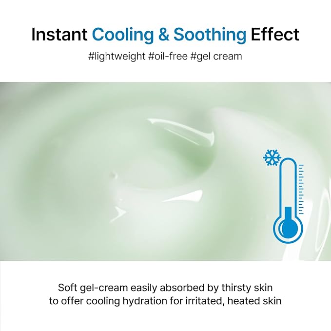 celimax The Real Cica Soothing Cream | with Fresh Cica Extract, Oil Free, Hydrating, Moisturizing, Calming, Dry Oily Combination Sensitive Skin, Korean Skincare, Lightweight Gel Cream, 50ml