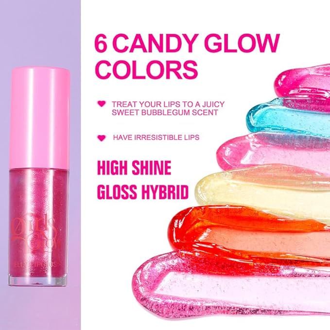 Jelly Lipstick Hydrating Lip Glow Oil, Plumps Moisturizing Hydrating