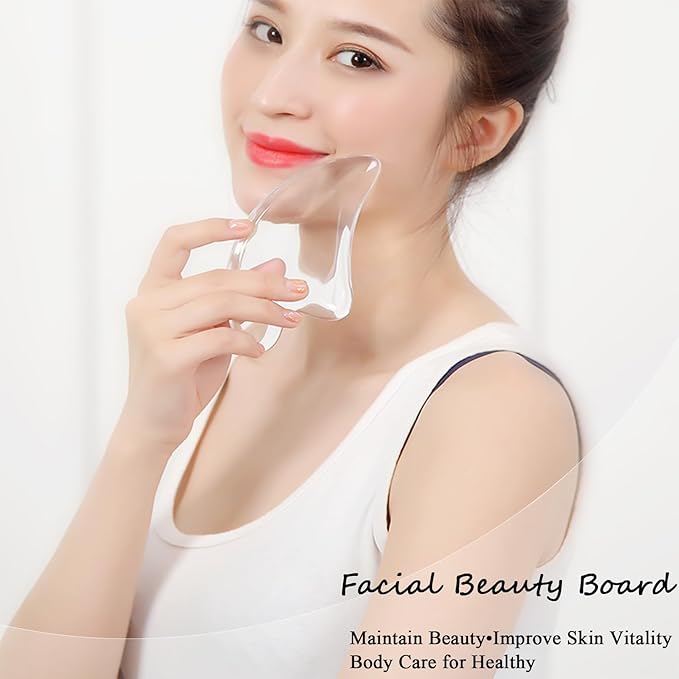 Gua Sha Facial Tools Transparent Natural Sculpting