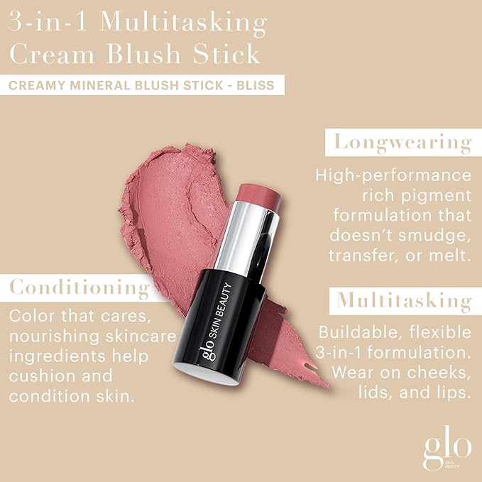 Glo Skin Beauty Cream Blush Stick (Bliss) | Skincare Benefits