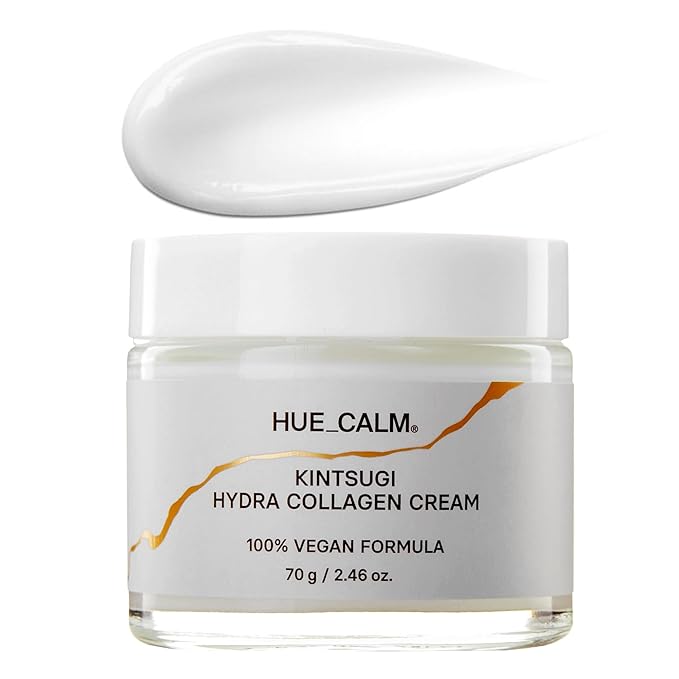 Kintsugi Hydra Collagen Cream – Vegan Face Moisturizer for Pore Care, Hydration & Firming – Clinical Results, 48h Moisture, Hypoallergenic, Korean Skincare