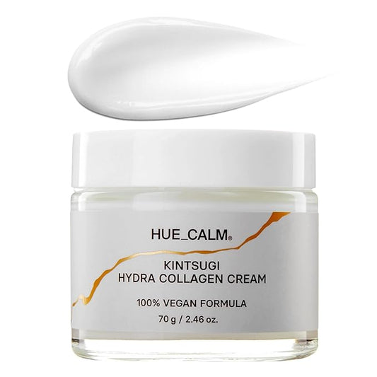 Kintsugi Hydra Collagen Cream – Vegan Face Moisturizer for Pore Care, Hydration & Firming – Clinical Results, 48h Moisture, Hypoallergenic, Korean Skincare