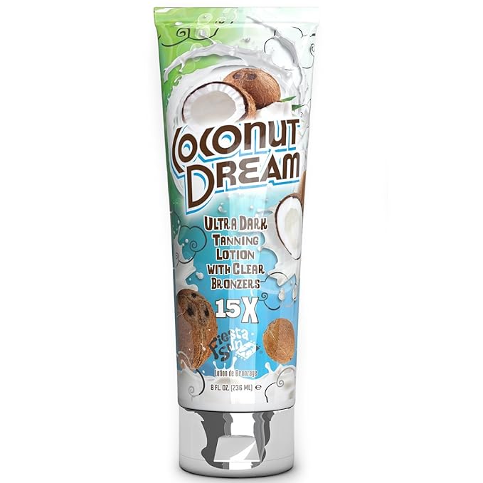 Coconut Dream Ultra Dark Tanning with Clear Bronzers, 8 oz.