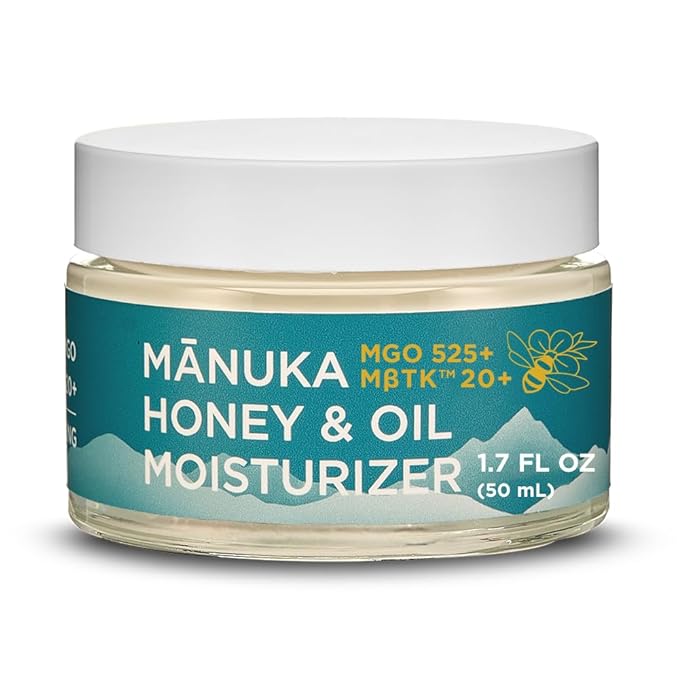 Manuka Honey Moisturizing Face Cream (1.7 Oz) - Face Moisturizer with Manuka Honey & Oil for Dry or Sensitive Skin - Anti-Aging Cream Facial Moisturizer for Women & Men