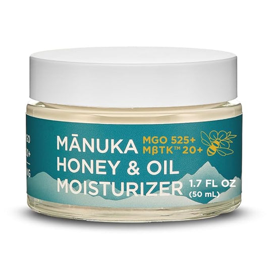 Manuka Honey Moisturizing Face Cream (1.7 Oz) - Face Moisturizer with Manuka Honey & Oil for Dry or Sensitive Skin - Anti-Aging Cream Facial Moisturizer for Women & Men