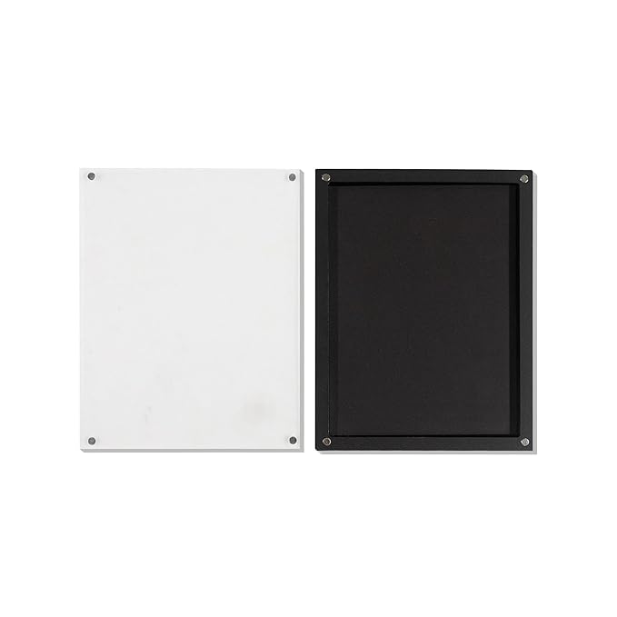 Acrylic empty magnetic palette with magnet clear lip