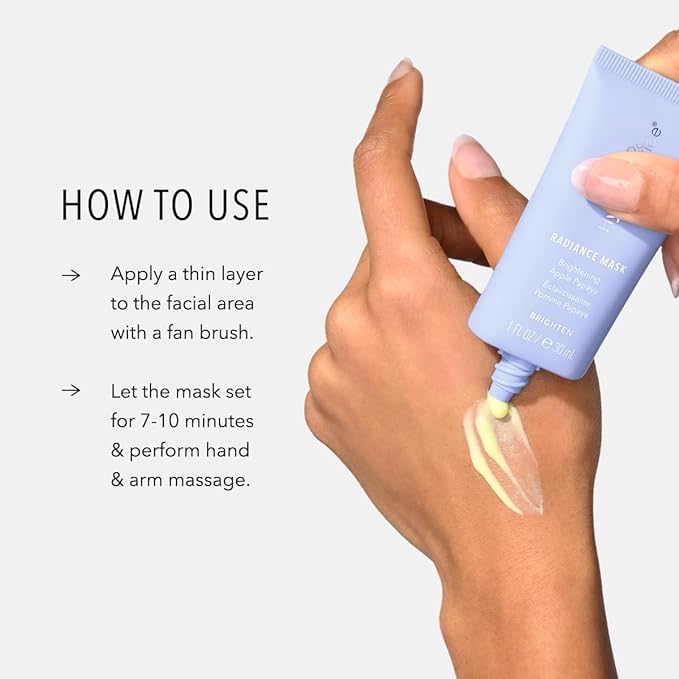 HydroPeptide Radiance Mask, Peptide Treatment with Illuminating Apple Papaya 0.5 Ounce