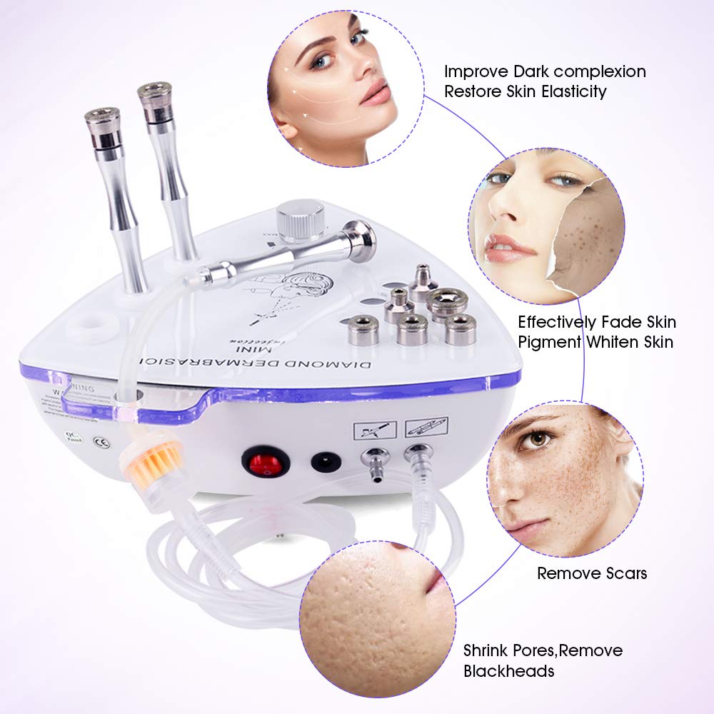 Diamond Microdermabrasion Machine with Spray Gun, Dermabrasion Facial Machine, Professional Microdermabrasion Kit, Esthetician Supplies, Upgraded【3-in-1】Beauty Machine