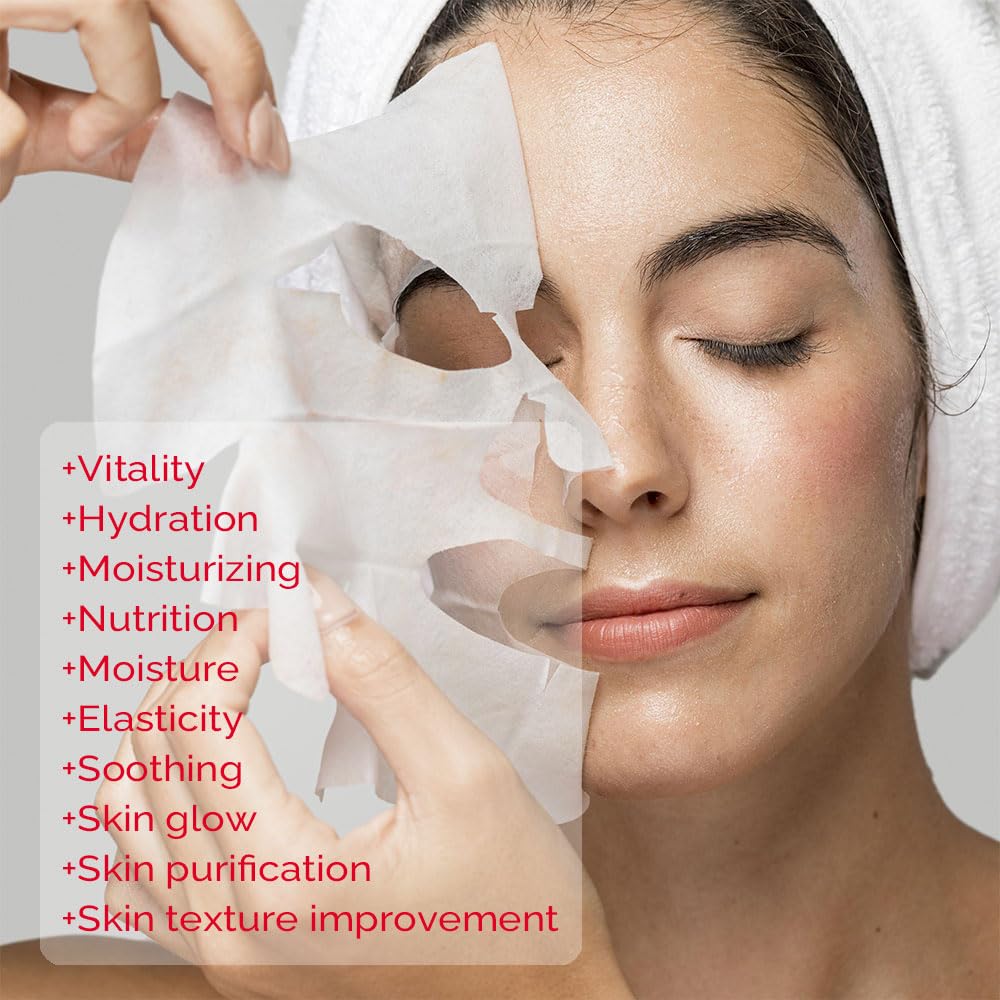 PRETTYSKIN Total Solution Essential Various Korean skin care Face Sheet Mask Pack 23g, 6-Types