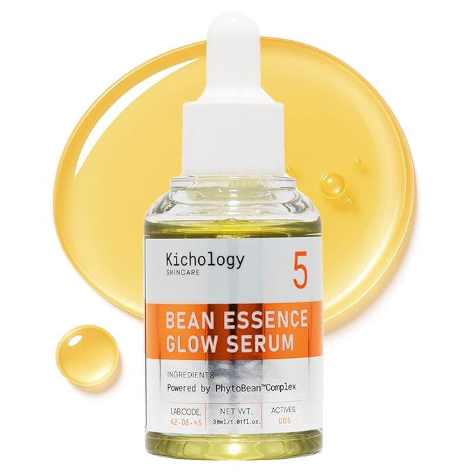 Bean Essence – Snail Mucin Serum Alternative for Glass Skin – Hydrating Glow Boost with Peptide-Like Firming – Deeper Moisture Than Hyaluronic Acid– Strengthens Skin Barrier – 1.01 fl.oz