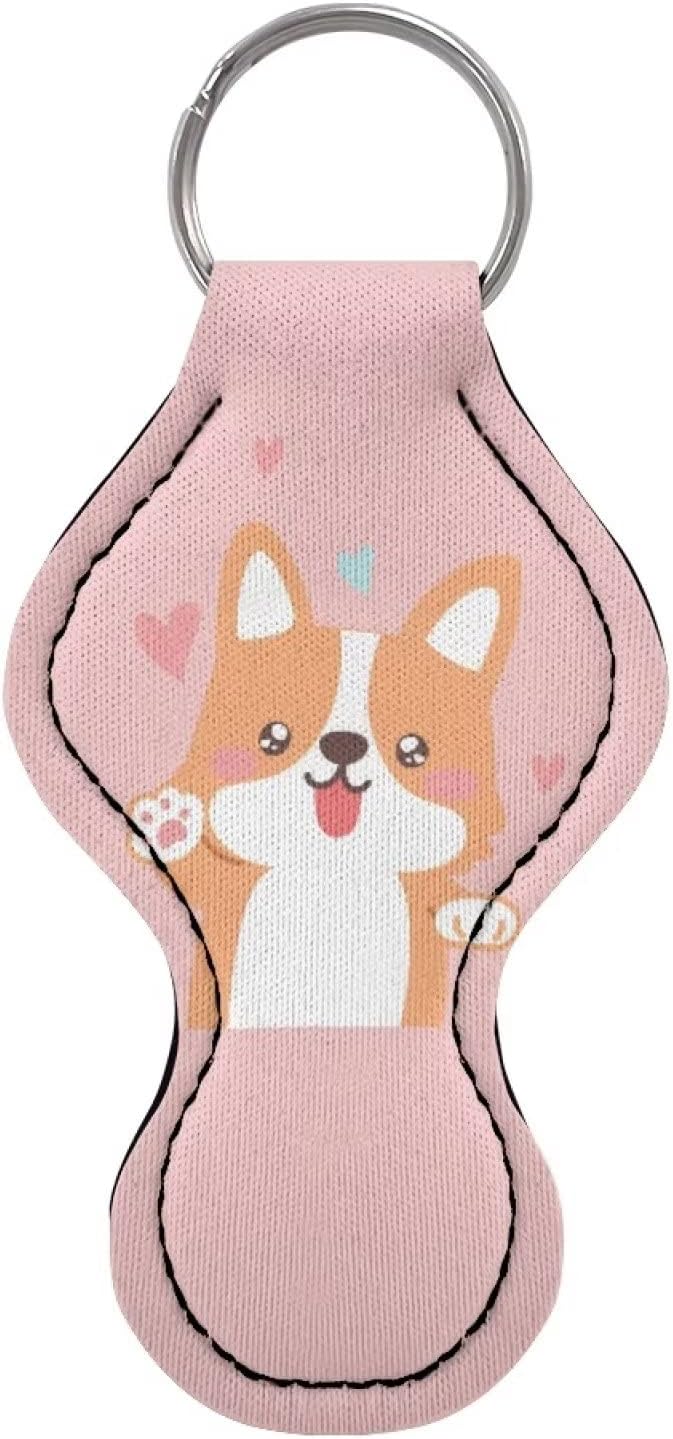 Chapstick Holder Keychain for Lipstick Lip Girls