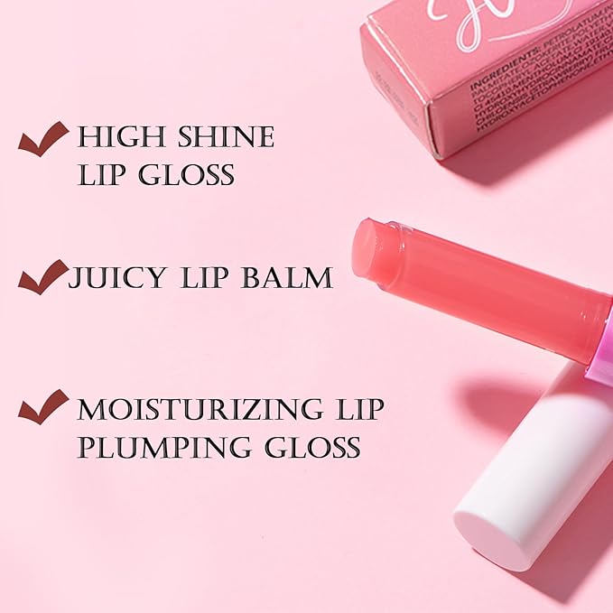 DAGEDA 3PCS Tinted Lip Balm, Moisturizing Non-Greasy,