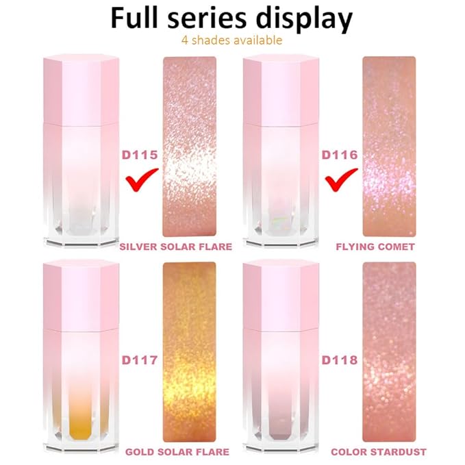 evpct Light Liquid Face Highlighter Makeup Waterproof Long Cheek Eyes