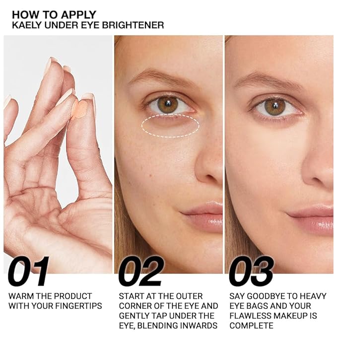 evpct 2Pcs under Eye Brightener, Nourishing Luminous under 07# Fair