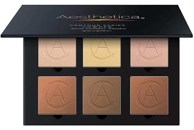 Aesthetica Cosmetics Contour and Highlighting Powder Foundation Palette/Contouring
