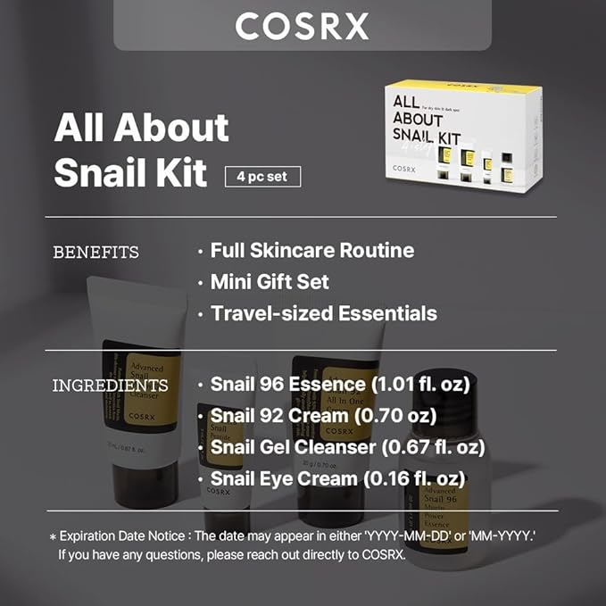 COSRX All About Snail Korean Skincare Rejuvenating