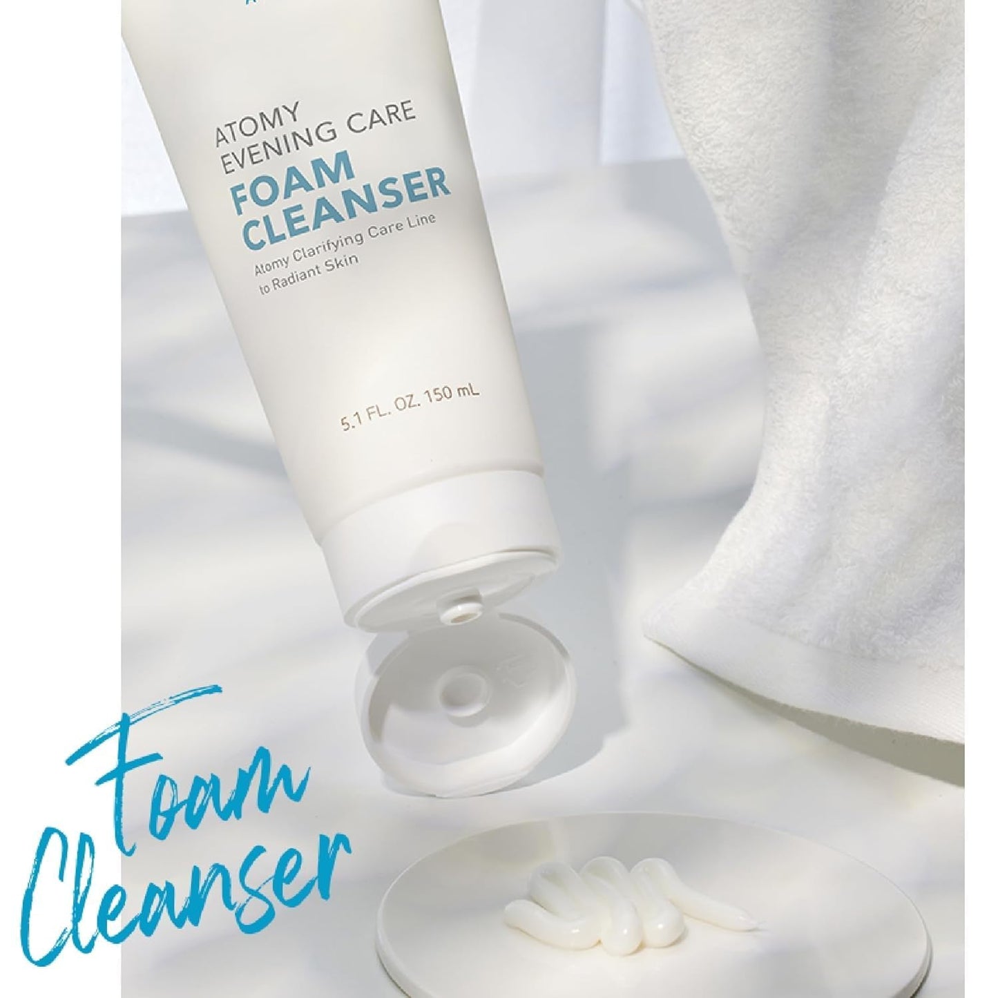 SUDIVA Evening Care Foam Cleanser 5.1 fl oz (150g) – Korean Daily Face Wash for Deep Cleansing, Gentle Skincare Routine