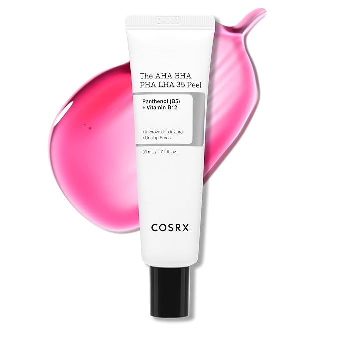 COSRX AHA BHA PHA LHA 35% Peel 1.01 fl. oz / 30 ml, Chemical Exfoliating Peeling Gel for Dull, Rough, Oily Complexion with Clogged Pores & Dead Cells, Highly Concentrated, Korean Skin Care