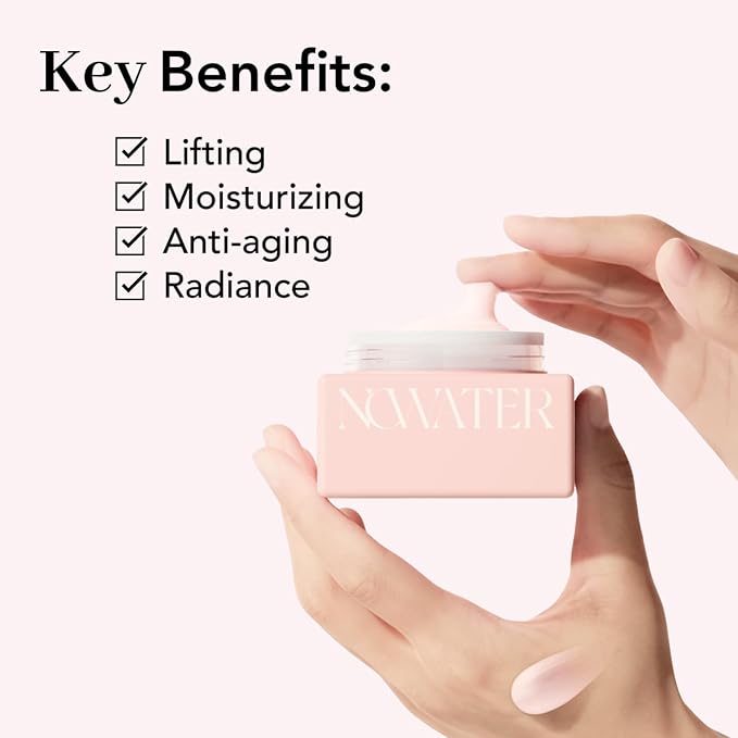 NOWATER Return Collagen Cream – Firming & Hydrating, Ceramide Facial Moisturizer - Hydrolyzed Collagen For Glowing Skin - Korean Skin Care, 1.76 fl.oz