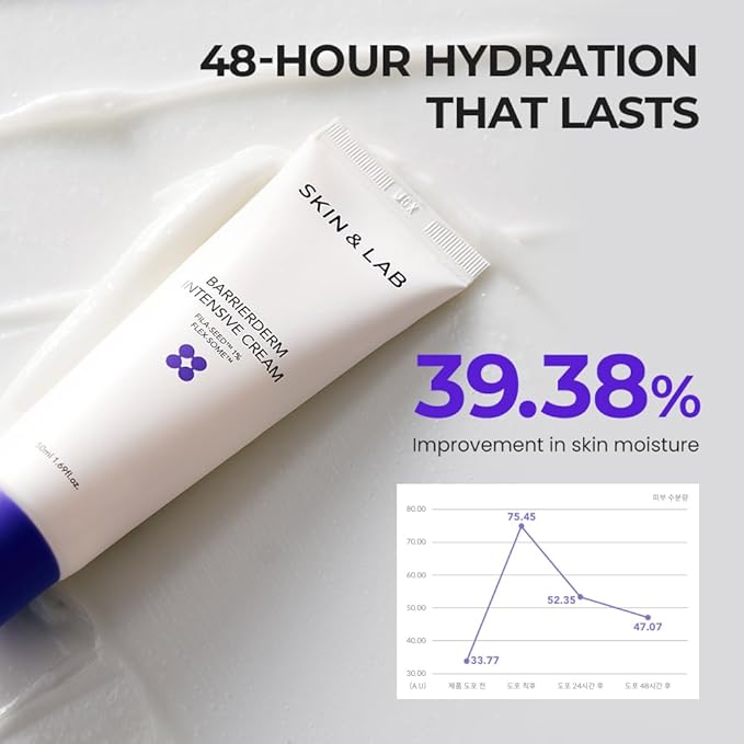 [SKIN&LAB] Barrierderm intensive cream, moisturizing,gentle, light texture, face and body (3.38 fl oz.)