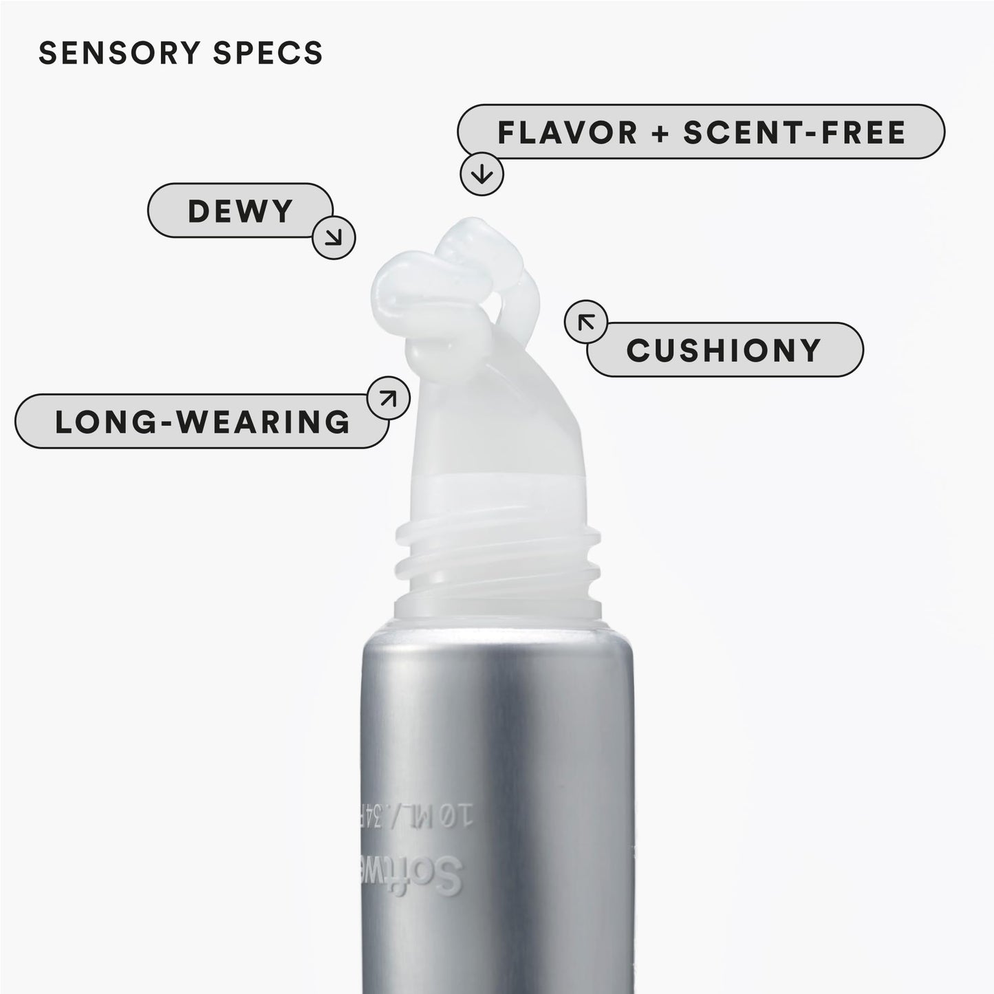 Experiment Softwear Smoothing Lip Treatment - 24hr Hydration with Squalane, Glycerin & Pomegranate Sterols - Intensive Moisture & Repair for Extra Dry, Flaky Lips - Vegan Lip Balm, .34 FL OZ