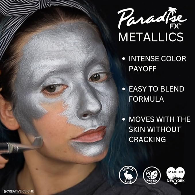 Mehron Makeup Paradise Makeup AQ 8 Color Metallic