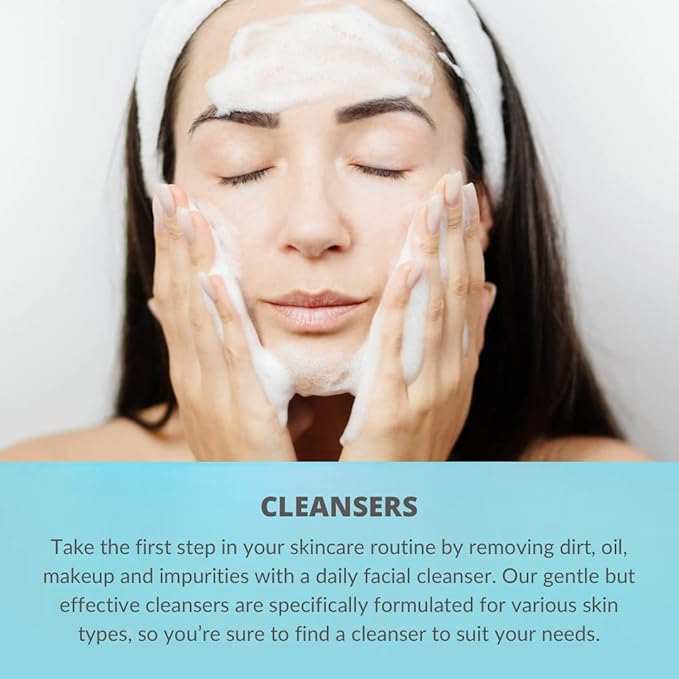 Serious Skincare Glycolic Cleanser - Glycolic Acid Skin Exfoliating Face Wash - 10% Glycolic Acid - Deep Pore Purifying - Removes Makeup, Oil, and Impurities - Shave Prep - Anti-Aging AHA 12 Oz & 4 Oz